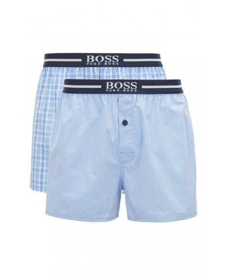 HUGO BOSS PACK 2 PANTALONES DE PIJAMA DE POPELÍN DE ALGODÓN